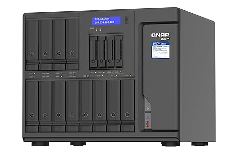 QNAP TVS-h1688X-W1250-32G-US High-Speed Media NAS with Intel® Xeon® W-1250 CPU and Two 10GbE Ports