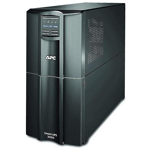 SMT3000C APC 3000VA Smart-UPS with SmartConnect, Pure Sinewave UPS Battery Backup, Line Interactive, 120V Uninterruptible Power Supply, Black 3000VA Floor Standing