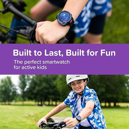 myFirst Fone R2 (North America Version) Kids Smartwatch with eSIM Video Calls Messaging Real-Time GPS Tracking SOS Button Safety Alerts Music Player Gift for Boys & Girls (Acai Purple)