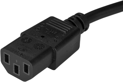StarTech.com 15ft (4.5m) Hospital Grade Power Cord, 18AWG, NEMA 5-15P to C13, 10A 125V, Green Dot Medical Power Cable, PC Power Supply Power Cable, Printer/Monitor Power Cable - UL Listed (PXTMG10115) 15 ft/4.5 m