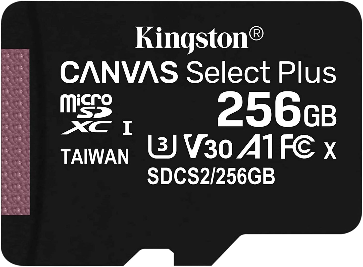Kingston 256GB microSDXC Canvas Select Plus Class 10 Flash Memory Card SDCS2 Memory