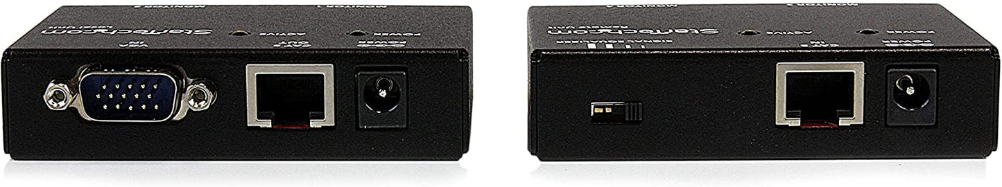 StarTech.com VGA Video Extender over Cat5 (ST121 Series) - Up to 500ft (150m) - VGA over Cat 5 Extender - 2 Local and 2 Remote (ST121UTP) No Audio Support Two power adapters