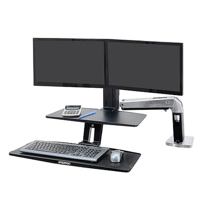 Ergotron WorkFit-A with Suspended Keyboard, Dual HD (24-392-026)