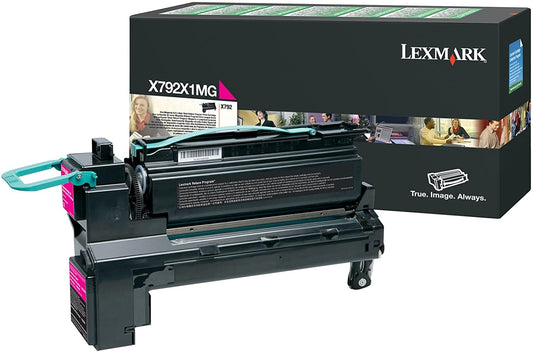 Lexmark, LEXX792X1MG, X792X1CG/KG/MG/YG Toner Cartridges, 1 Each Magenta