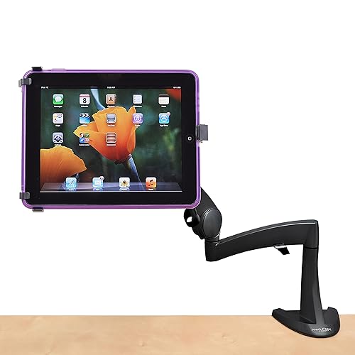 Ergotron – Neo-Flex Single Tablet Arm, VESA Desk Mount – for Tablets Up to 10 Inches, 0 to 2.5 lbs – Black