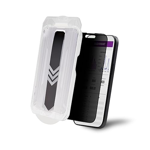 StarTech.com 4-Way Privacy Screen for iPhone 15 Pro, Portrait/Landscape, Touch-Enabled, +/- 30° View, Tempered Glass Filter