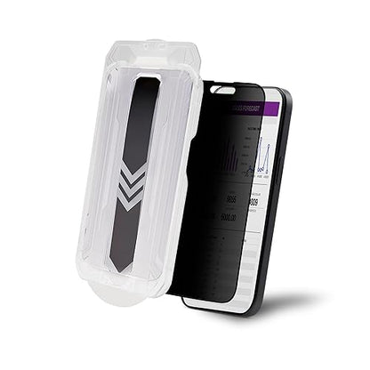 StarTech.com 4-Way Privacy Screen for iPhone 15 Pro, Portrait/Landscape, Touch-Enabled, +/- 30° View, Tempered Glass Filter
