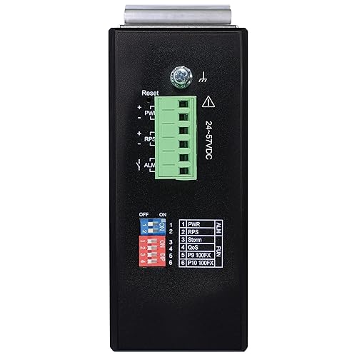 Tripp Lite Industrial 8-Port Lite Managed PoE+ Gigabit Ethernet Switch, 2 Gbe SFP Slots, 10/100/1000 Mbps RJ45 Ports, 30W Power Over Ethernet, -14° to 140°F Temp Range, 3-Year Warranty (NGI-S08C2POE8)