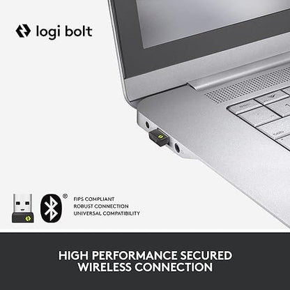 Logitech Lift for Business Left, Vertical Ergonomic Mouse - Left-Handed, Wireless, Bluetooth or Secured Logi Bolt USB, Quiet clicks, Globally Certified, Windows/Mac/Chrome/Linux - Graphite