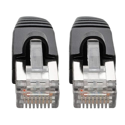 Tripp Lite Cat6a Ethernet Cable (M/M), Shielded Cat6a Cable, STP Network Patch Cable, 10 Gbps, PoE, Black, 35 ft. (N262-035-BK) Black 35 ft