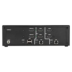 Black box network services Black Box Dual-Head - KVM/Audio Switch - 2 x KVM/Audio - 1 Local User - Desktop - TAA Compliant