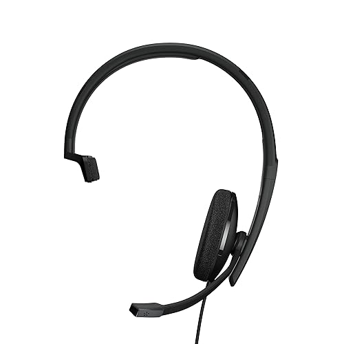 EPOS | Sennheiser Adapt 130T USB-C II (1000903) - Wired, Single-Sided Headset with USB-C Connectivity, MS Teams Certified and UC Optimized - Superior Sound - Enhanced Comfort - Call Control - Black