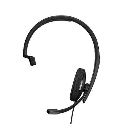 EPOS | Sennheiser Adapt 130T USB-C II (1000903) - Wired, Single-Sided Headset with USB-C Connectivity, MS Teams Certified and UC Optimized - Superior Sound - Enhanced Comfort - Call Control - Black