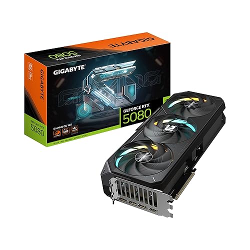 GIGABYTE Gaming GeForce RTX 5080 16GB GDDR7 PCI Express 5.0 Graphics Card GV-N5080GAMING OC-16GD