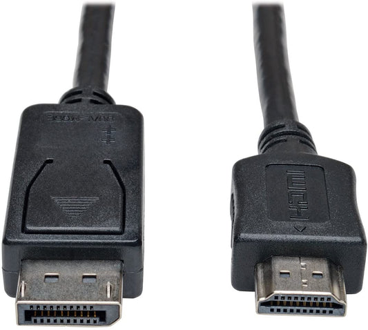TRIPP Lite DisplayPort to HDMI Cable Adapter, DP to HDMI (M/M), DP2HDMI, 1080P, 10 ft. (P582-010),Black 10 ft. DisplayPort Adapter
