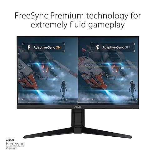 ASUS TUF Gaming 27” 1440P Gaming Monitor (VG27AQML1A) - QHD (2560 x 1440), 260Hz, 1ms, Fast IPS, Extreme Low Motion Blur Sync, G-SYNC compatible, FreeSync Premium, Variable Overdrive, DisplayHDR 40 27" Fast IPS QHD 260Hz G-SYNC Height Adjust Monitor