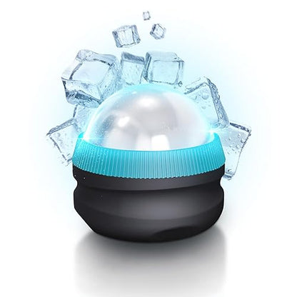 Homedics IcyGlide Massage Roller Ball, Cold Therapy for Rapid Pain Relief, 360-Degree EasyGlide Technology, Great for Post-Workout Muscle Recovery, Full Body Treatment, Compact & Portable