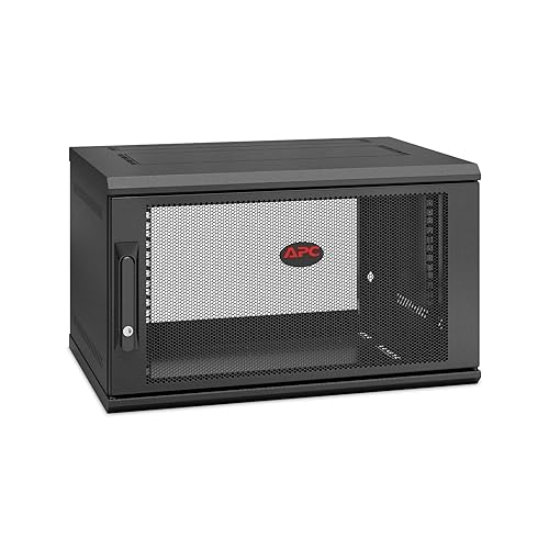 APC/Schneider Electric - AR106SH4 - Netshelter Wx 6u Single Hinged Wall-Mount Enclosure 400mm Deep