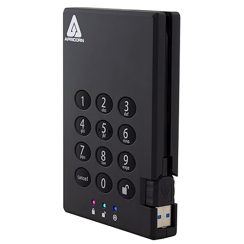 Apricorn Aegis Padlock 256 GB USB 3.0 SSD 256-Bit Encrypted (A25-3PL256-S256)
