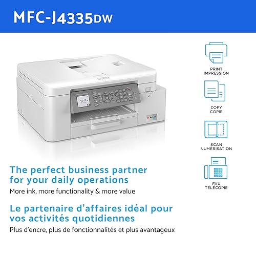 Brother MFC-J4335DW INKvestment-Tank All-in-One Printer with Duplex and Wireless Printing Plus Up to 1-Year of Ink in-Box