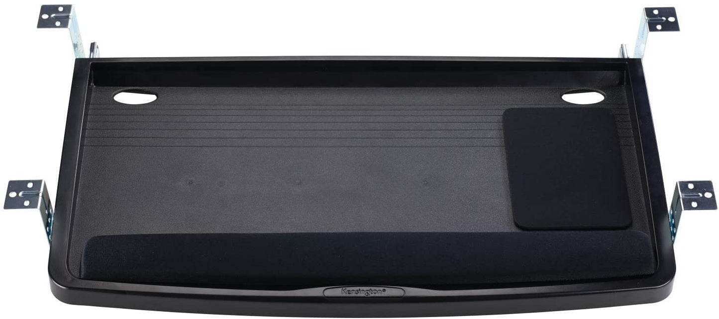 Kensington 60717 Over/Under Keyboard Drawer with SmartFit System, 14-1/2w x 23d, Black