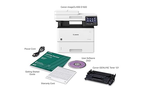 Canon imageCLASS D1620 (2223C024) Multifunction, Wireless Laser Printer with AirPrint, 45 Pages Per Minute and 3 Year Warranty, Amazon Dash Replenishment Enabled, 17.8 x 19.5 x 18.3