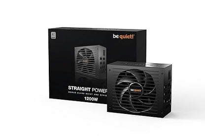 be quiet! BN517 Straight Power 12-1200w 80 Plus Platinum, ATX 3.0, Modular Power Supply, for PCIe 5.0 GPUs and GPUs with 6+2 pin connectors, Silent 135mm be quiet! Fan - BN517 1200W Platinum ATX3.0