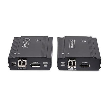StarTech.com DisplayPort KVM Extender Over Fiber Optic, 4K 60Hz, Console Extender Kit, Up to 984ft/300m (Multi-Mode)