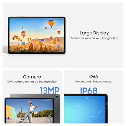 Samsung Galaxy Tab S10 FE Gray 128GB - AI Tablet, 10.9", 90Hz, 13MP Camera, IP68, S Pen Included (CAD Version & Warranty)