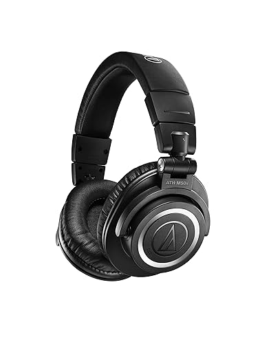 Audio-Technica ATH-M50xBT2 Wireless Over-Ear Headphones, Black Black Bluetooth Wireless Headphone