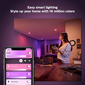 Phllips hue Philips Hue White and Colour Ambiance GU10 LED Smart Bulb, Bluetooth &amp; Zigbee, (Hue Hub Optional), voice activated with Alexa, A Certified for Humans Device White Ambiance &amp; Colour 1 Count (Pack of 1) GU10 Bulb