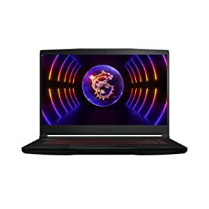 MSI Thin GF63 15.6" 144Hz Gaming Laptop, Intel® Core™ i7-12650H, RTX 3050, 16GB DDR4, 512GB NVMe SSD, Windows 11 Home, Thin GF63 12UDX-038CA