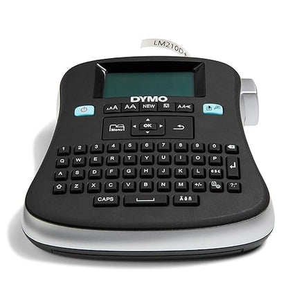 DYMO LabelManager 210D All Purpose Label Maker with Large Display and QWERTY keyboard (1738345), Black Black All Purpose Label Maker
