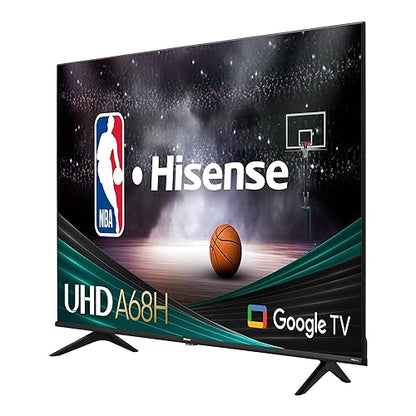 Hisense 55A68H - 55 inch Smart Ultra HD 4K Dolby Vision HDR10 Google TV with Bluetooth, Voice Remote (Canada Model) 4K UHD Google TV 55