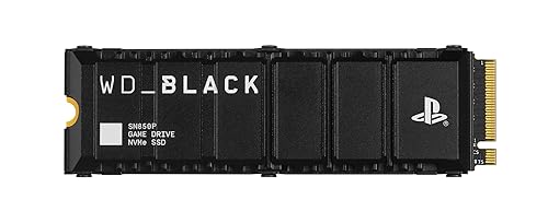 WD_BLACK 1TB SN850P NVMe M.2 SSD Officially Licensed Storage Expansion for PS5 Consoles, up to 7300MB/s, with heatsink - WDBBYV0010BNC-WRSN 1TB NEW - Up to 7,300MB/s