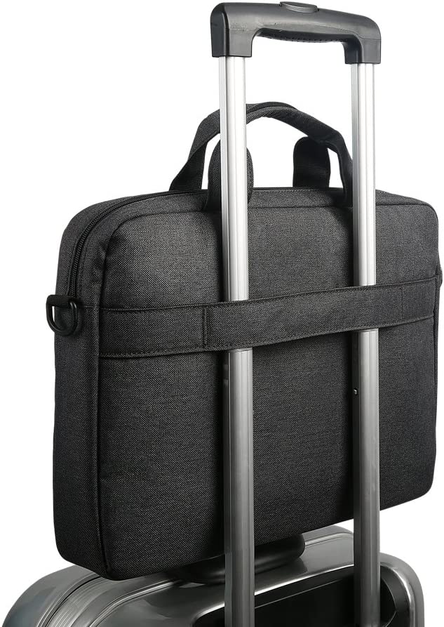 Lenovo Laptop Shoulder Bag T210, 15.6-Inch Laptop or Tablet, Sleek, Durable and Water-Repellent Fabric, Lightweight Toploader, Business Casual or School, GX40Q17229, Black
