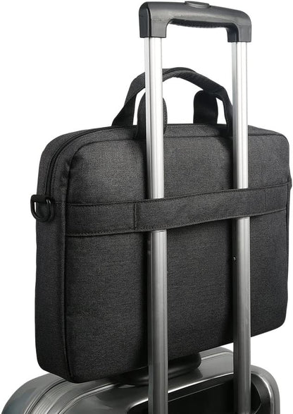 Lenovo Laptop Shoulder Bag T210, 15.6-Inch Laptop or Tablet, Sleek, Durable and Water-Repellent Fabric, Lightweight Toploader, Business Casual or School, GX40Q17229, Black
