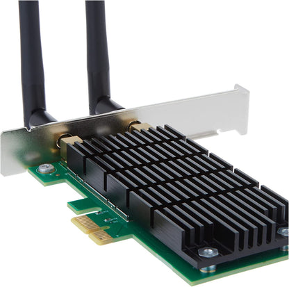TP-Link AC1200 PCIe WiFi Card(Archer T4E)- 2.4G/5G Dual Band Wireless PCI Express Adapter, Low Profile, Long Range Beamforming, Heat Sink Technology, Supports Windows 11/10/8.1/8/7/XP