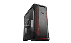 ASUS 90DC0012-B40000 TUF Gaming GT501 Black Case Supports up to EATX with Metal Front Panel, Tempered-Glass Side Panel, 120 mm RGB fan, 140 mm PWM fan, Radiator Space Reserved, and USB 3.1 Gen 1