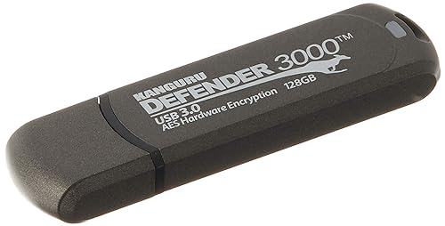 Kanguru KDF3000-128G Defender 3000 Flash Drive (Kanguru Defender 3000-128Go)
