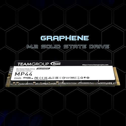 TEAMGROUP MP44 2TB SLC Cache Gen 4x4 M.2 2280 PCIe 4.0 with NVMe Laptop & Desktop & NUC & NAS SSD (R/W Speed up to 7400/7000 MB/s) TM8FPW002T0C101 2TB Agile
