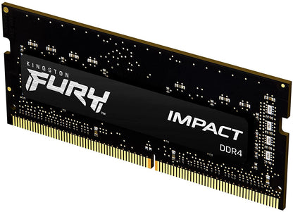 Kingston FURY Impact CL20 1.2V Unbuffered SODIMM KF432S20IB/8 DDR4 3200MHz 8GB Laptop Memory Single Module 3200MHz 8 GB