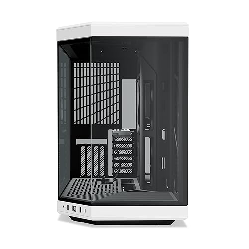 HYTE Y70 Dual Chamber ATX Mid Tower Modern Aesthetic Case - White/Black