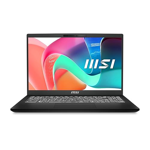 MSI Modern 15H AI C2RMTG-410CA 15.6" FHD Touchscreen Ultra Thin and Light Professional Laptop, Intel® Core™ 9-270H, ARC Graphics, 32GB DDR5 Memory, 1TB NVMe SSD, Windows 11 Home
