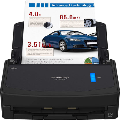 Fujitsu ScanSnap iX1400 Simple One-Touch Button Document Scanner for Mac or PC, Black ScanSnap iX1400 Black