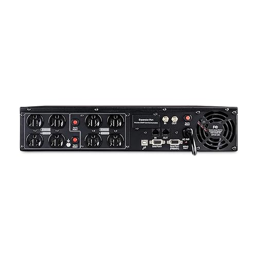 CyberPower OR1500LCDRT2U Smart App LCD UPS System, 1500VA/900W, 8 Outlets, AVR, 2U Rack/Tower