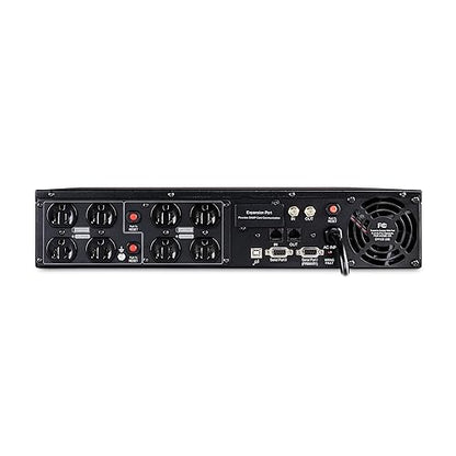 CyberPower OR1500LCDRT2U Smart App LCD UPS System, 1500VA/900W, 8 Outlets, AVR, 2U Rack/Tower