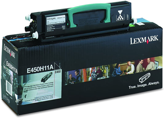 Lexmark E450H11A Toner, 11000 Page-Yield, Black
