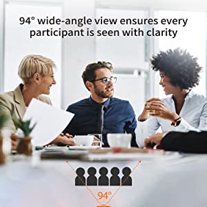 J5 create j5create 4K Wide Angle Webcam with Microphone/Privacy Cover for Video Conferencing, Streaming, Recording and Online Teaching, Supports Zoom, Skype, Teams, OBS and More (JVU430)