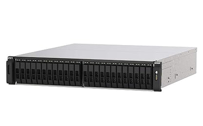 QNAP TS-h2490FU-7302P-256G 24 Bay Dual Node NAS with Two Dual-Port 25GbE SmartNIC Ports and 1100W Redundant PSU